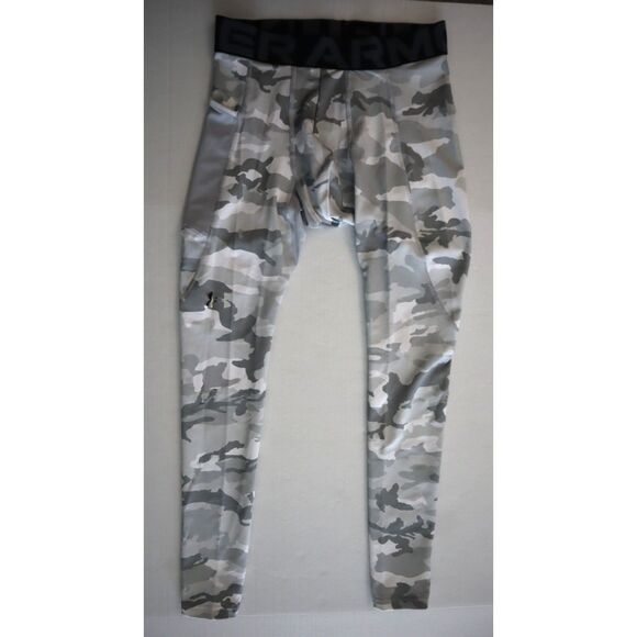 Under Armour 1381747 Men's Sz L Camo Cold Gear Infrared Compression Leggings - Picture 1 of 11